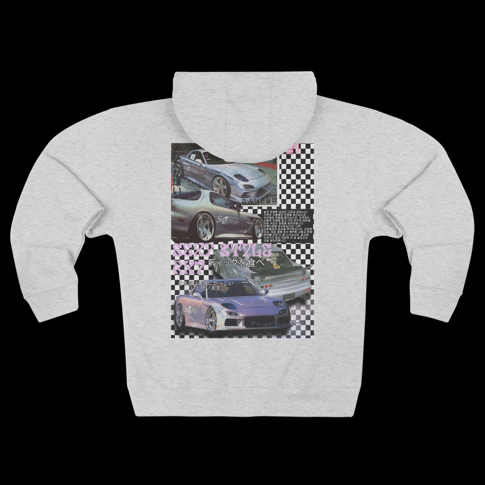 JDM Zip Hoodie — Y2K Street Style Mazda RX7