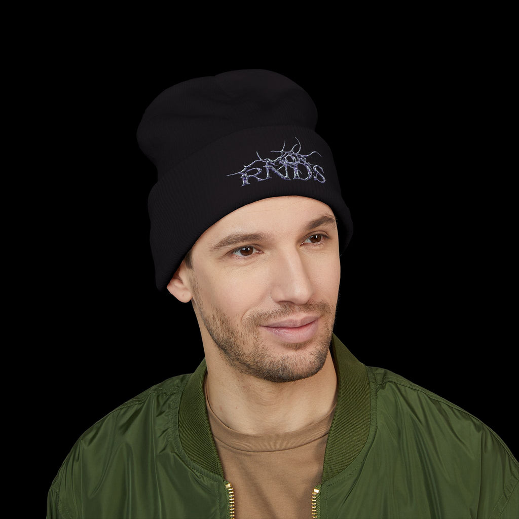 Embroidered 'RNDS' Classic Cuffed Beanie
