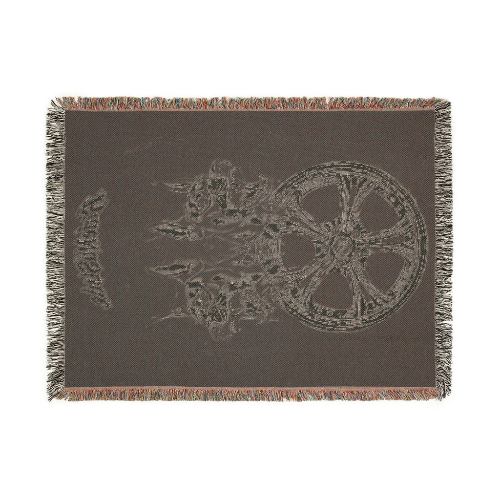 Night City JDM Car Woven Blanket