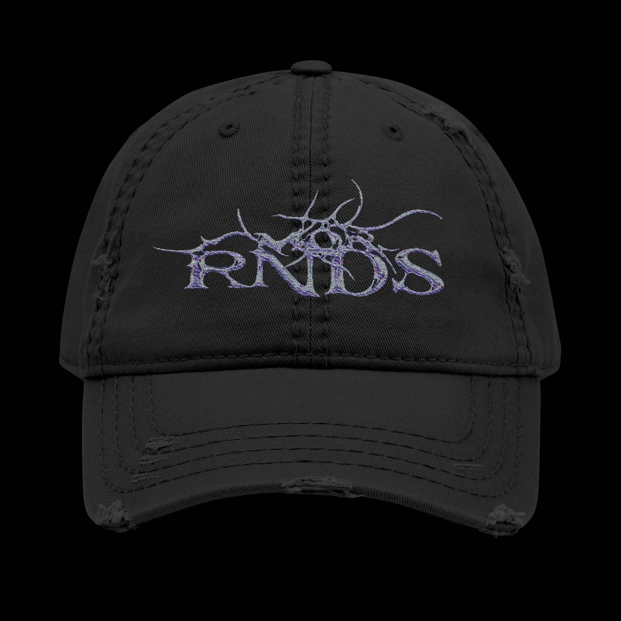 Embroidered 'RNDS' Distressed Hat
