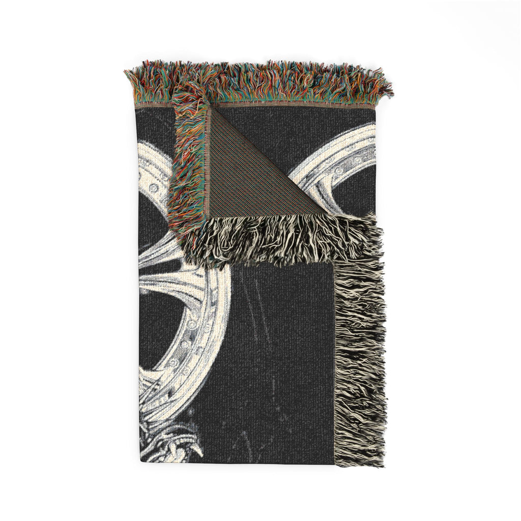 Night City JDM Car Woven Blanket