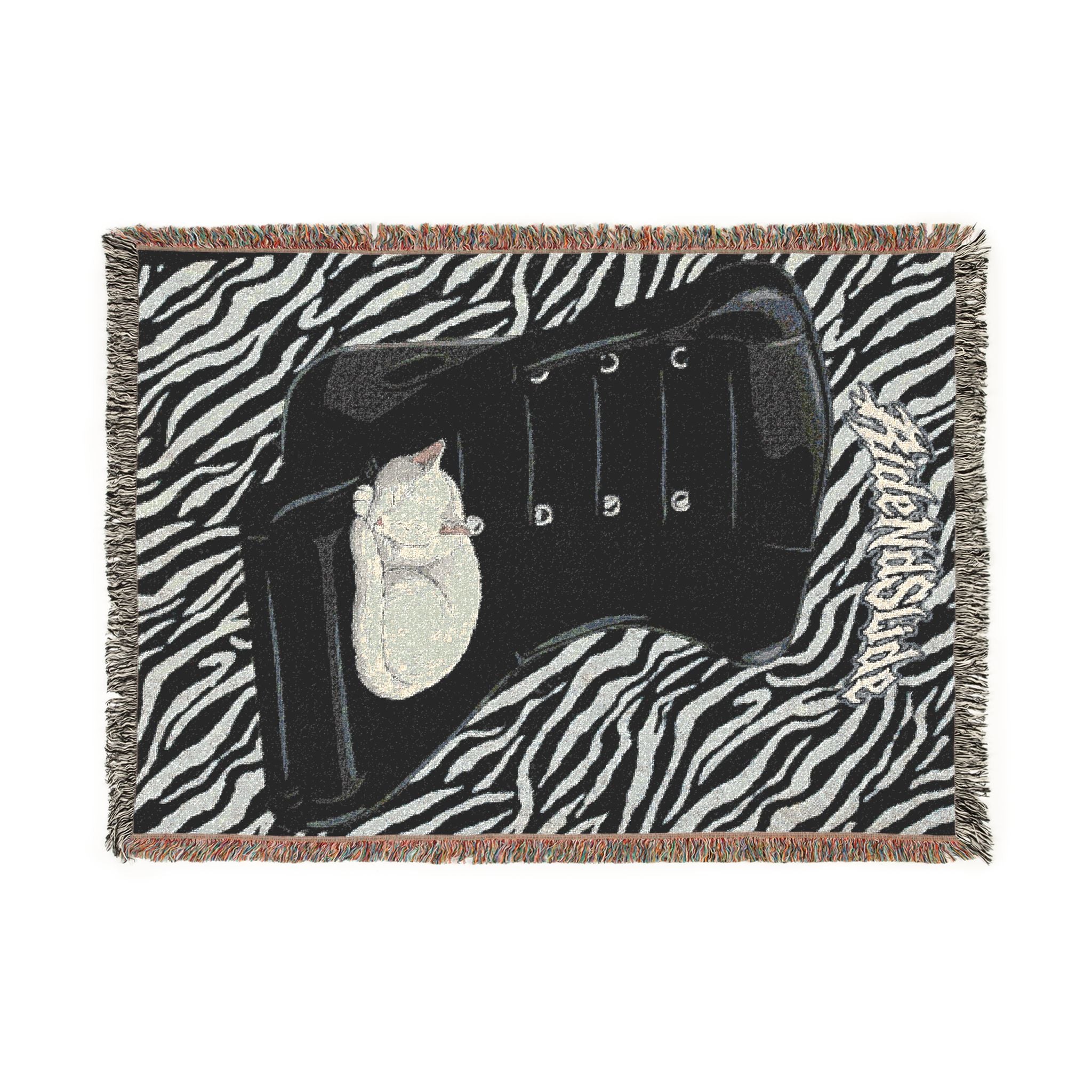 JDM Kitty Woven Blanket