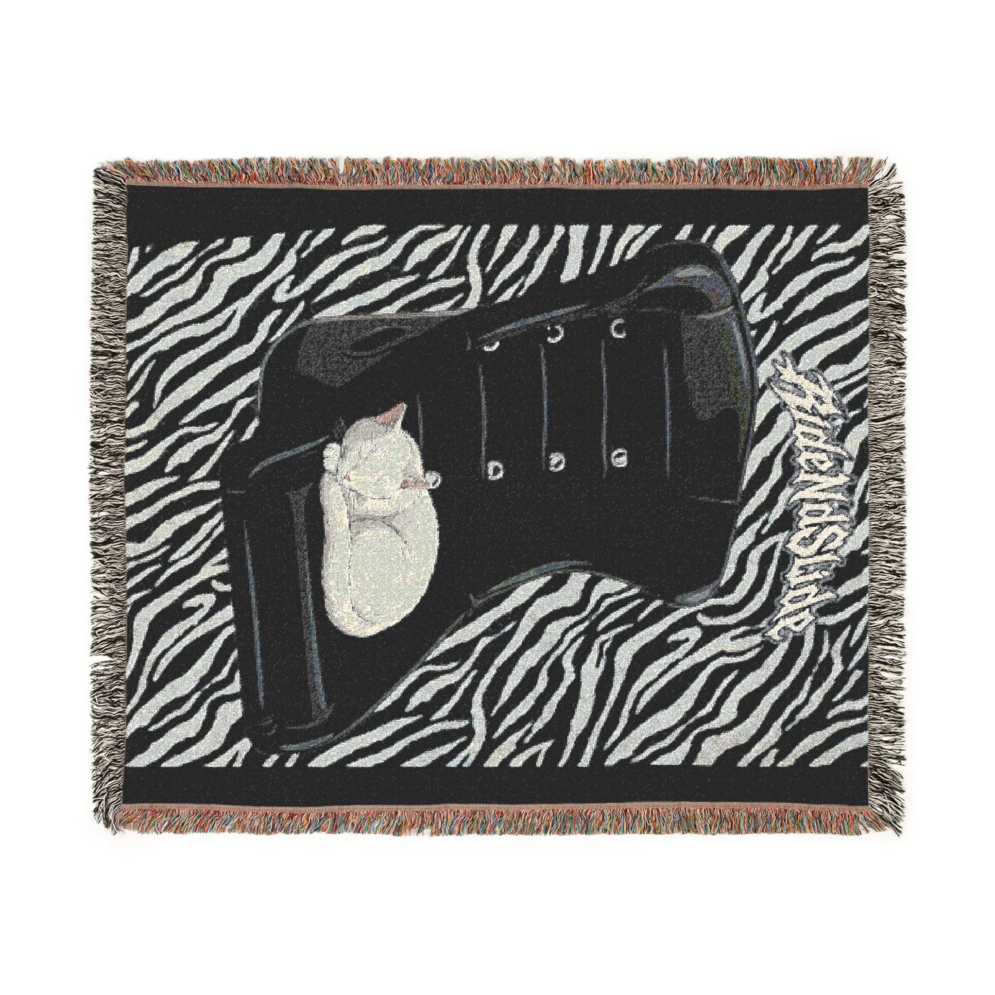 JDM Kitty Woven Blanket