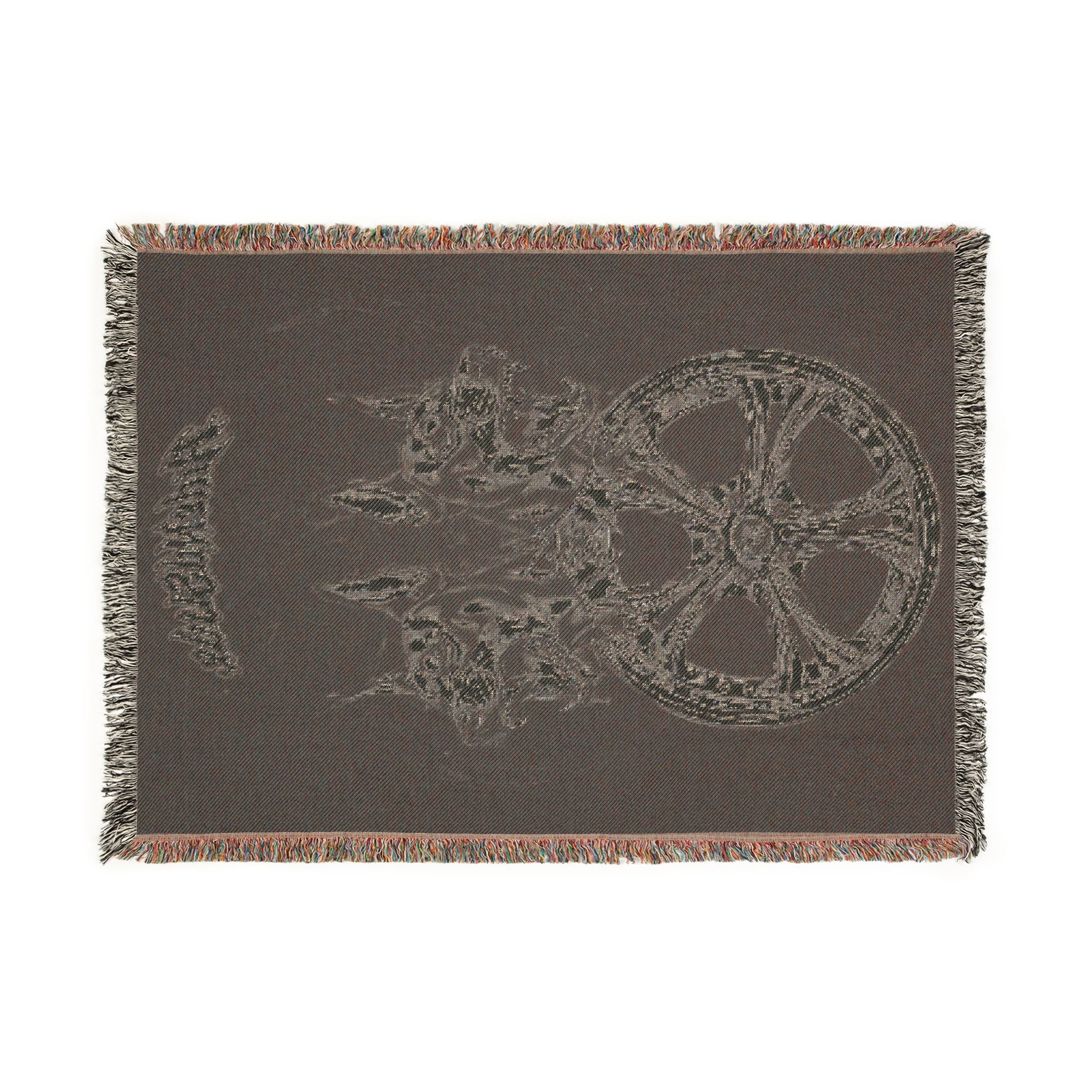 Night City JDM Car Woven Blanket