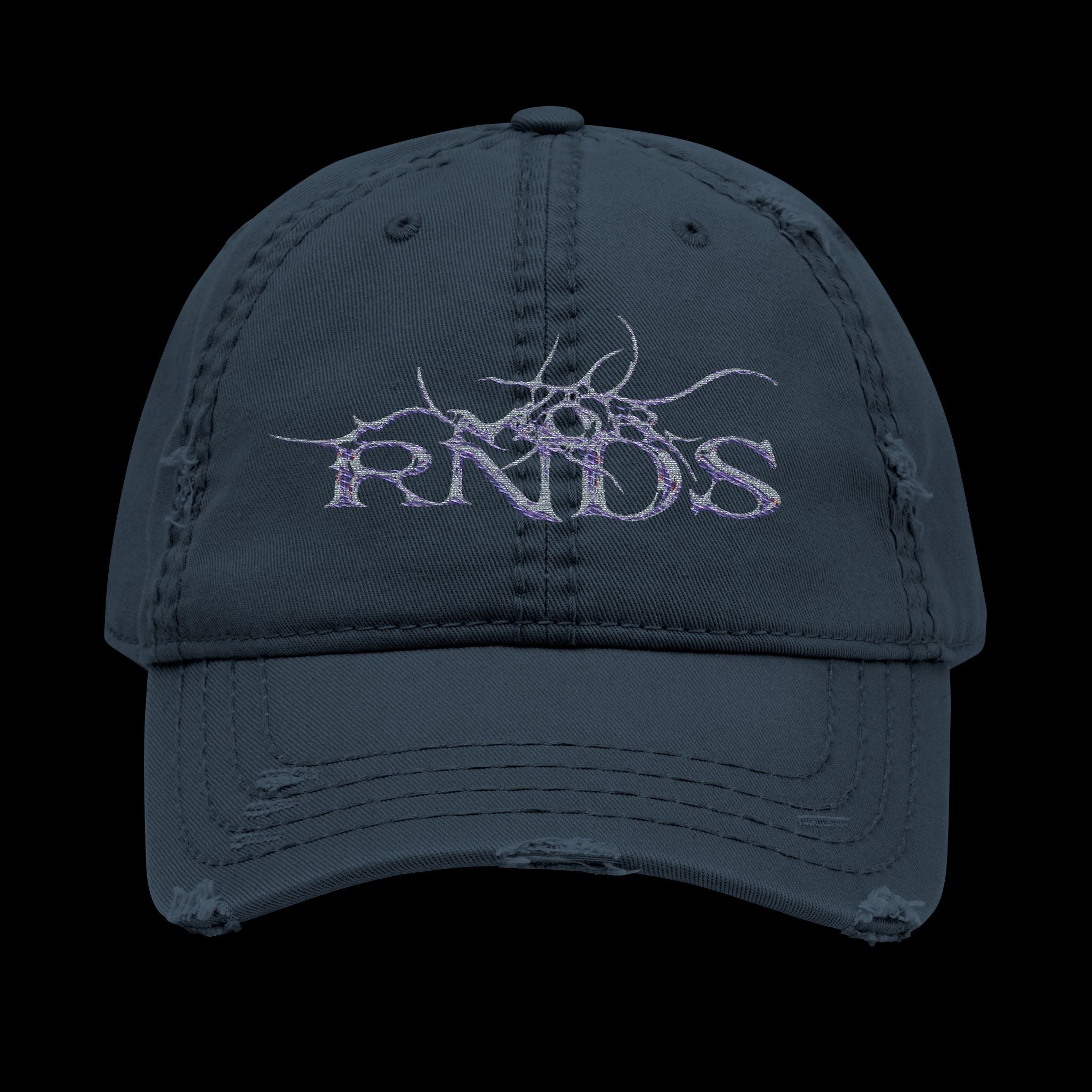 Embroidered 'RNDS' Distressed Hat