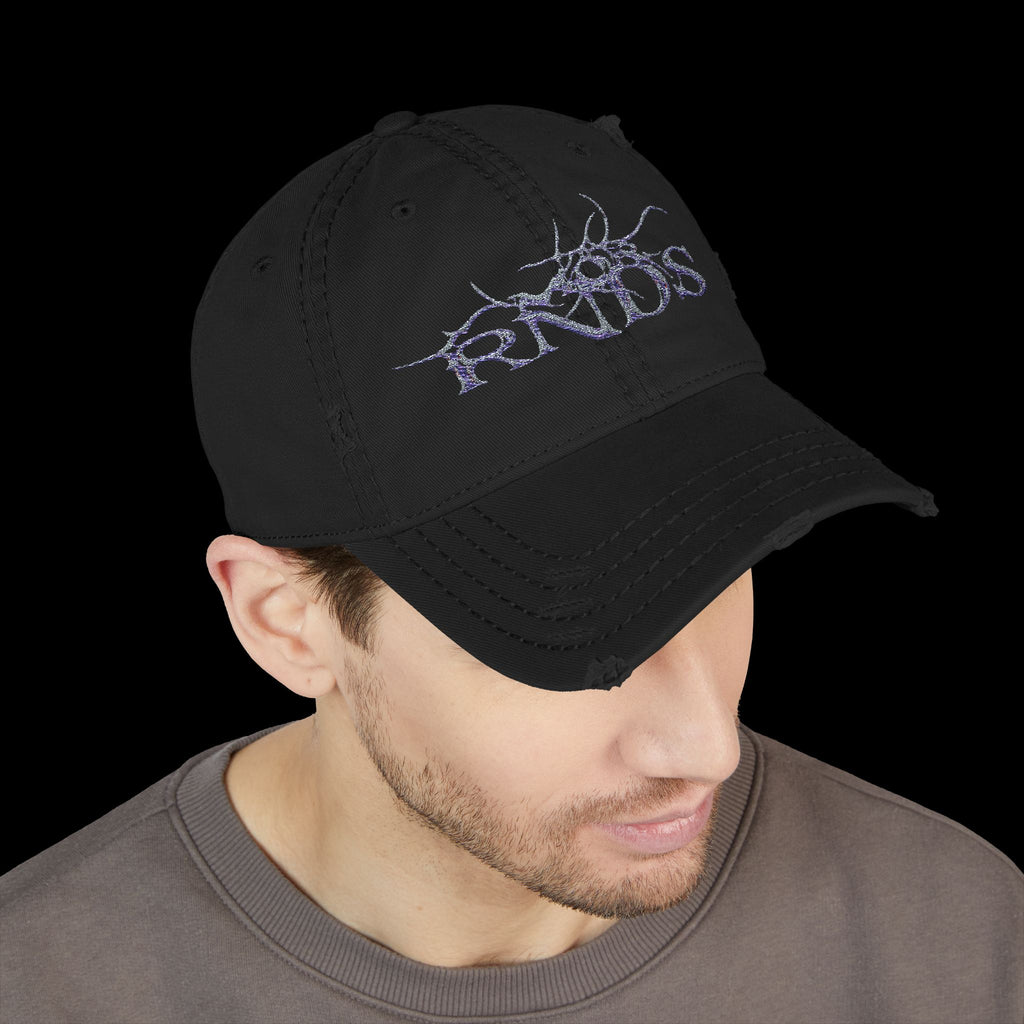 Embroidered 'RNDS' Distressed Hat
